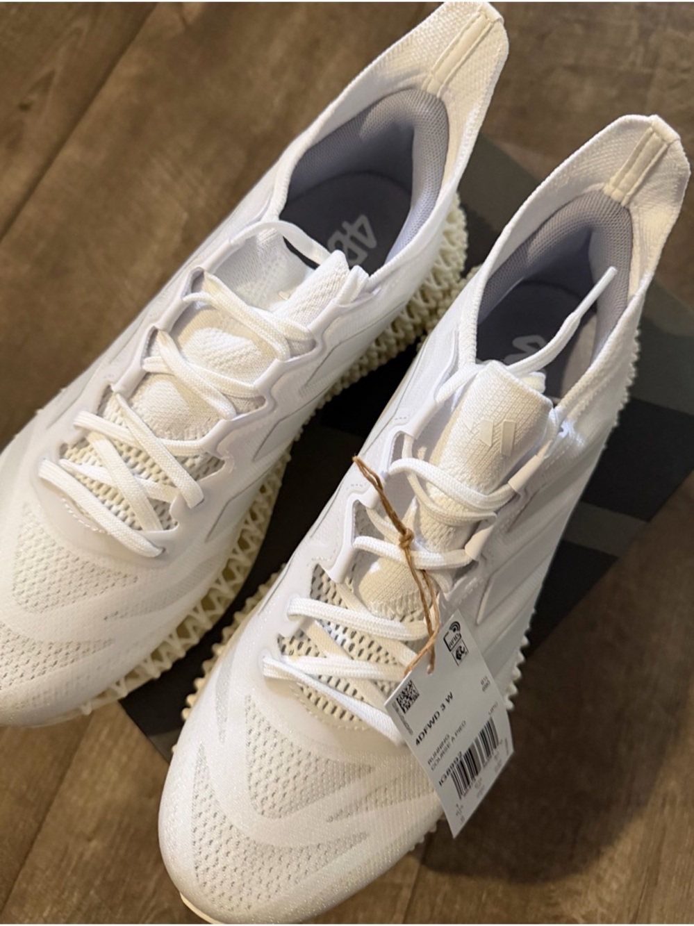 Adidas 4DFWD 3 Women’s Running Shoes Triple White IG8992 New With Tags